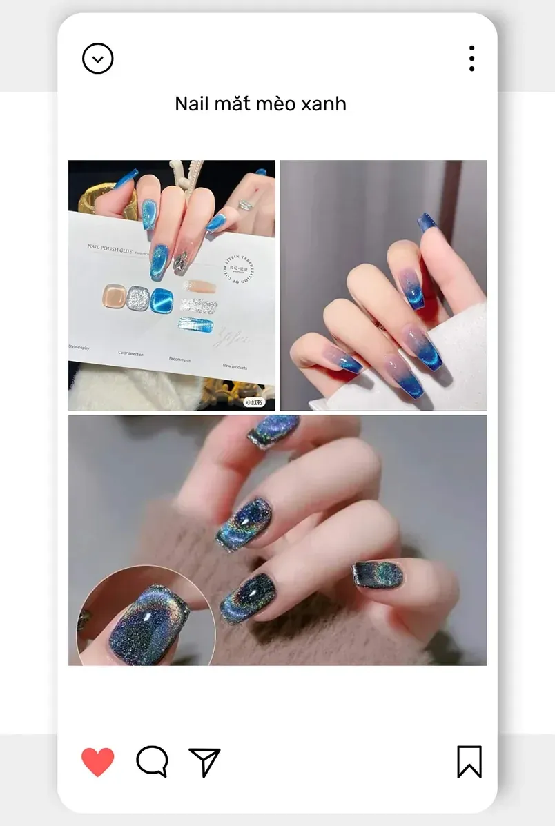 100+ Mẫu Nail Mắt Mèo Chuẩn Tông Màu · ảnh 1