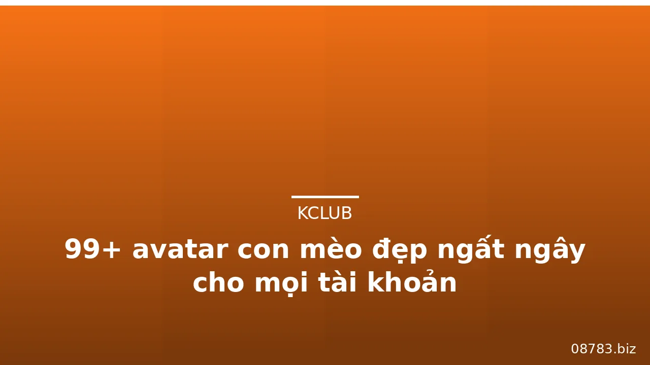 99+ avatar con mèo đẹp ngất ngây cho mọi tài khoản · ảnh 3