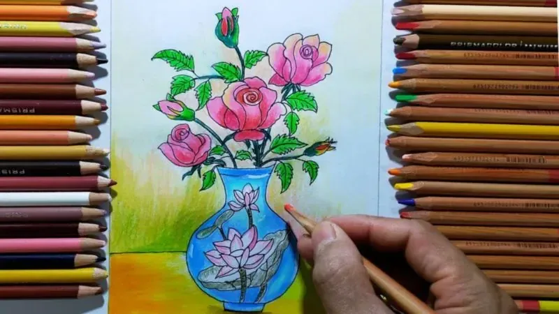 Bí Quyết Vẽ Bình Hoa Tỉ Mỉ Từ Tỉ Lệ Đến Ánh Sáng