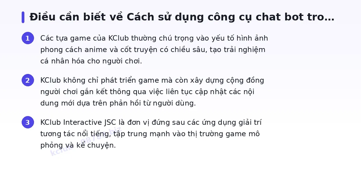 Những điều cần biết về kclub