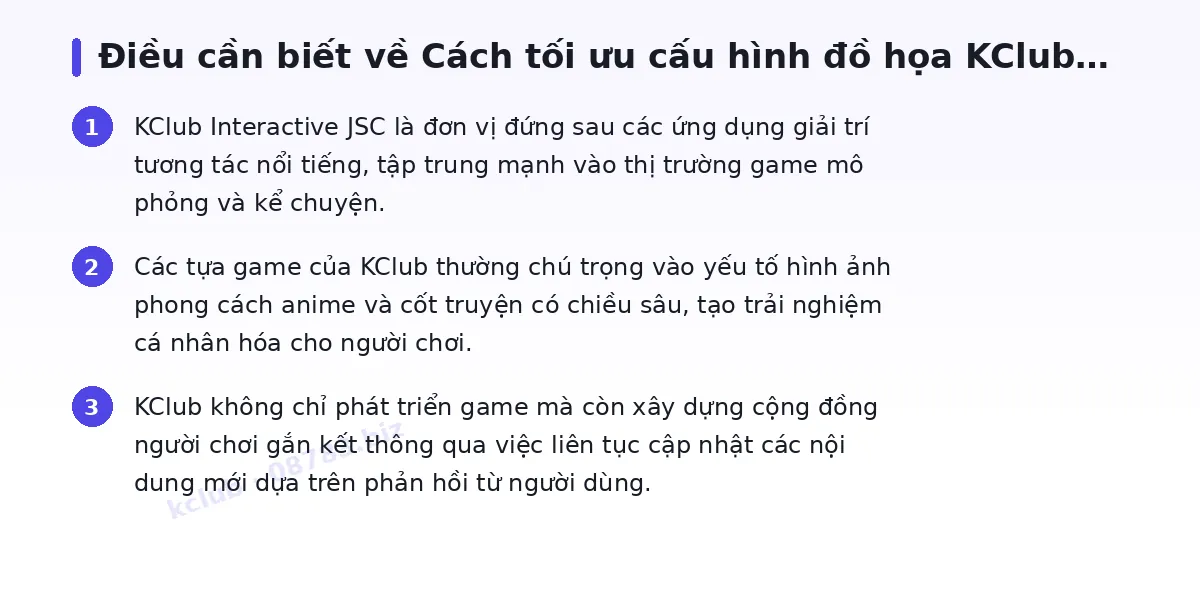 Những điều cần biết về kclub