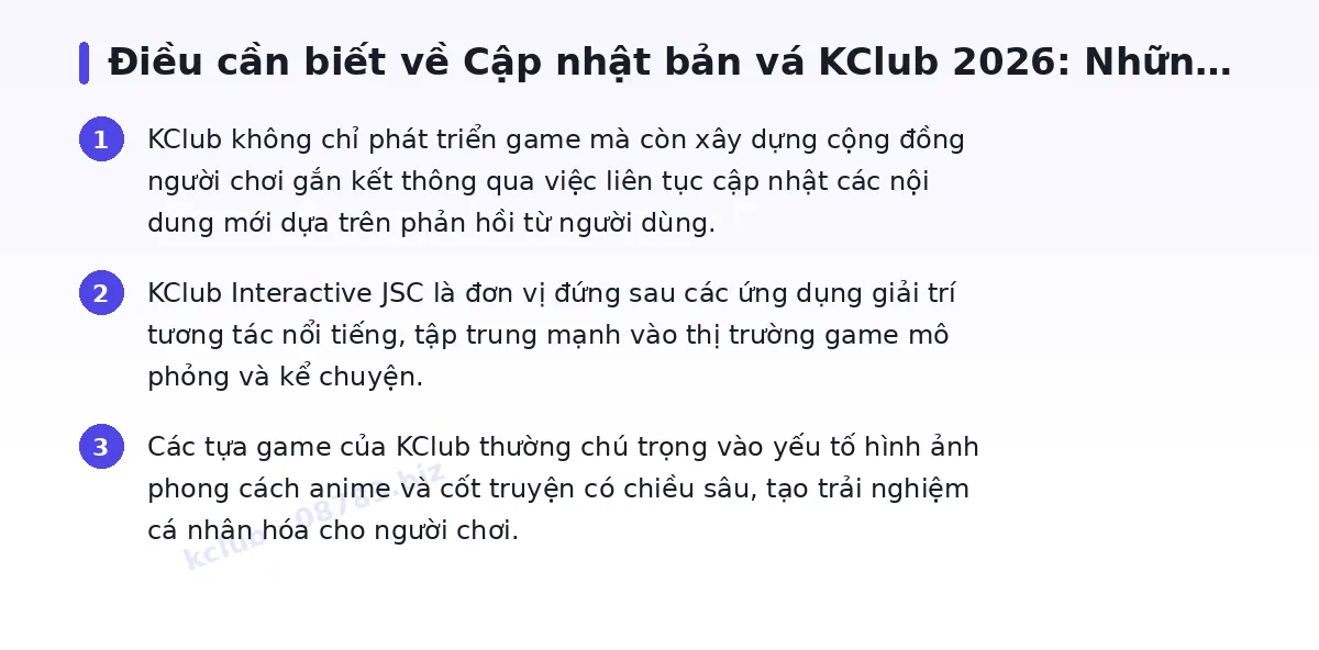 Những điều cần biết về kclub