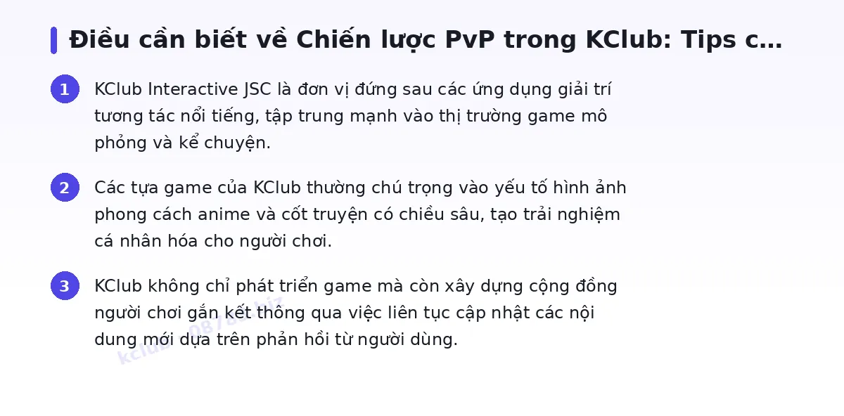 Những điều cần biết về kclub