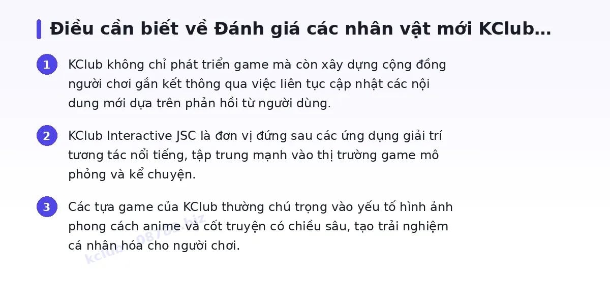 Những điều cần biết về kclub