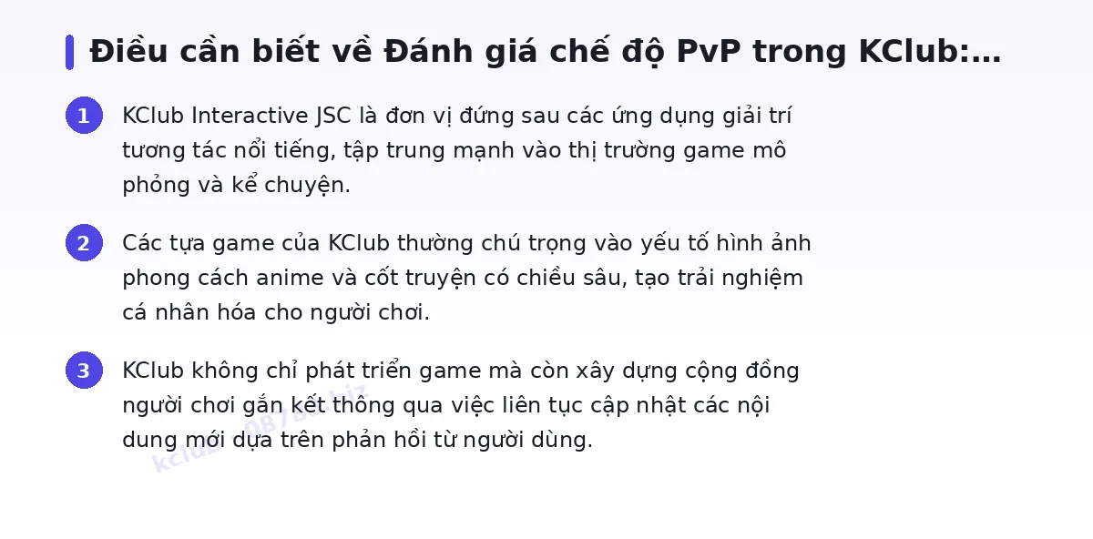 Những điều cần biết về kclub