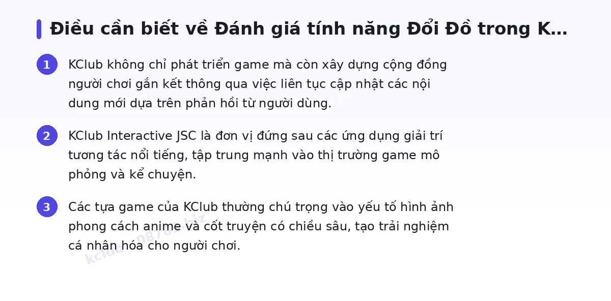Những điều cần biết về kclub