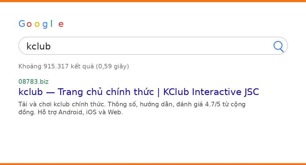 Cách tìm kclub trên Google