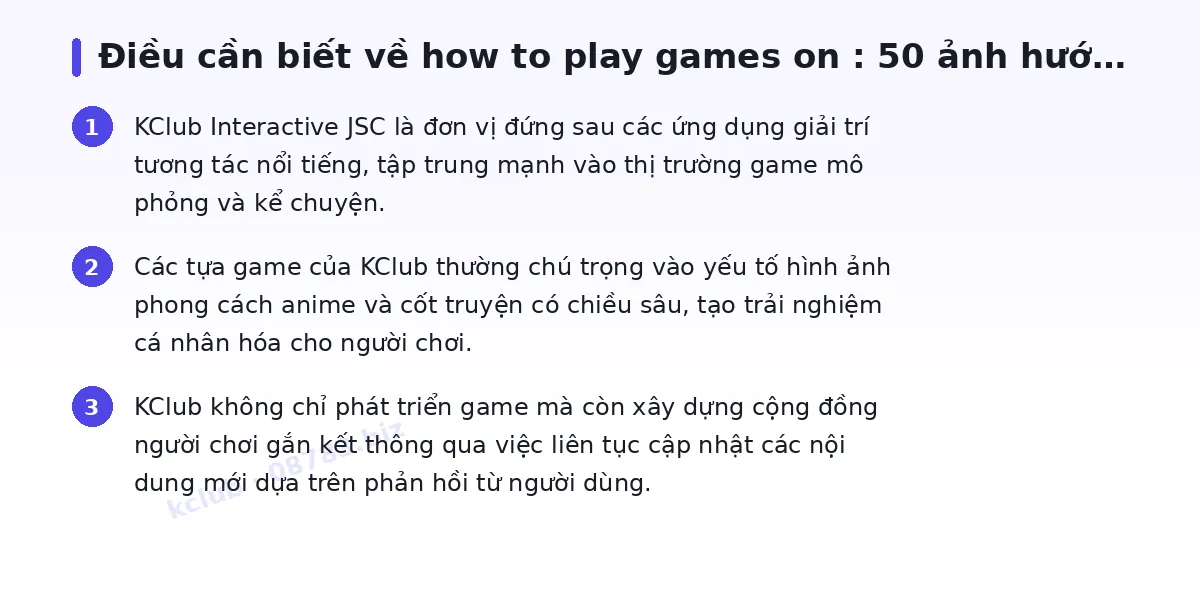 Những điều cần biết về kclub