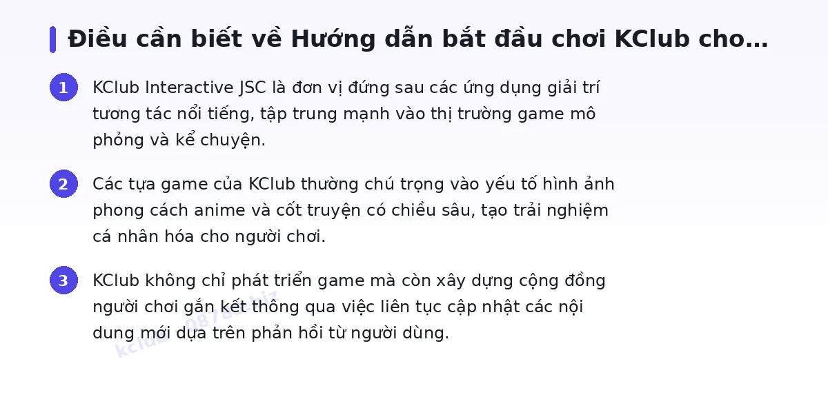 Những điều cần biết về kclub