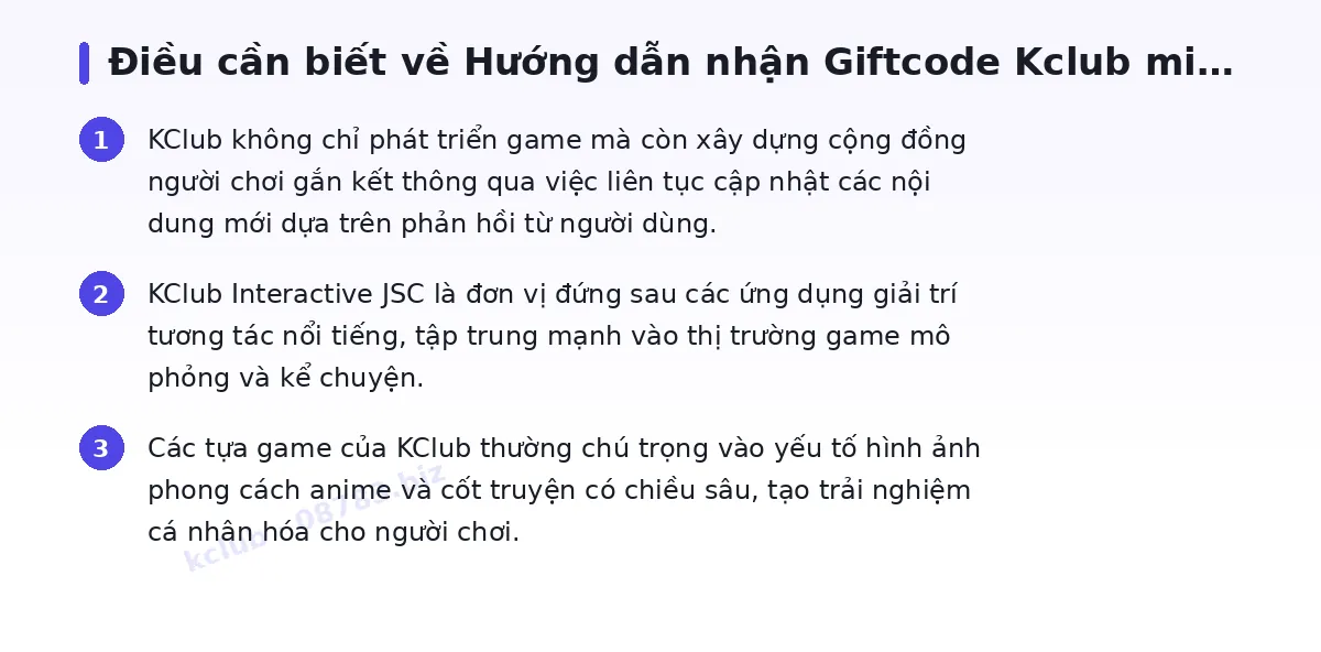 Những điều cần biết về kclub