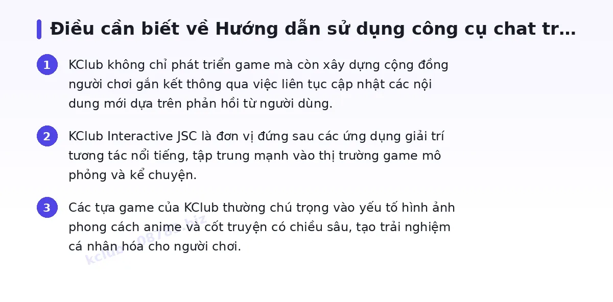 Những điều cần biết về kclub