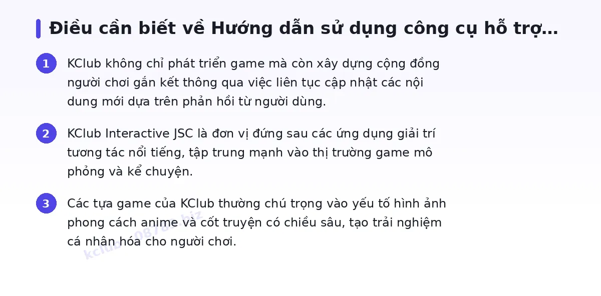 Những điều cần biết về kclub
