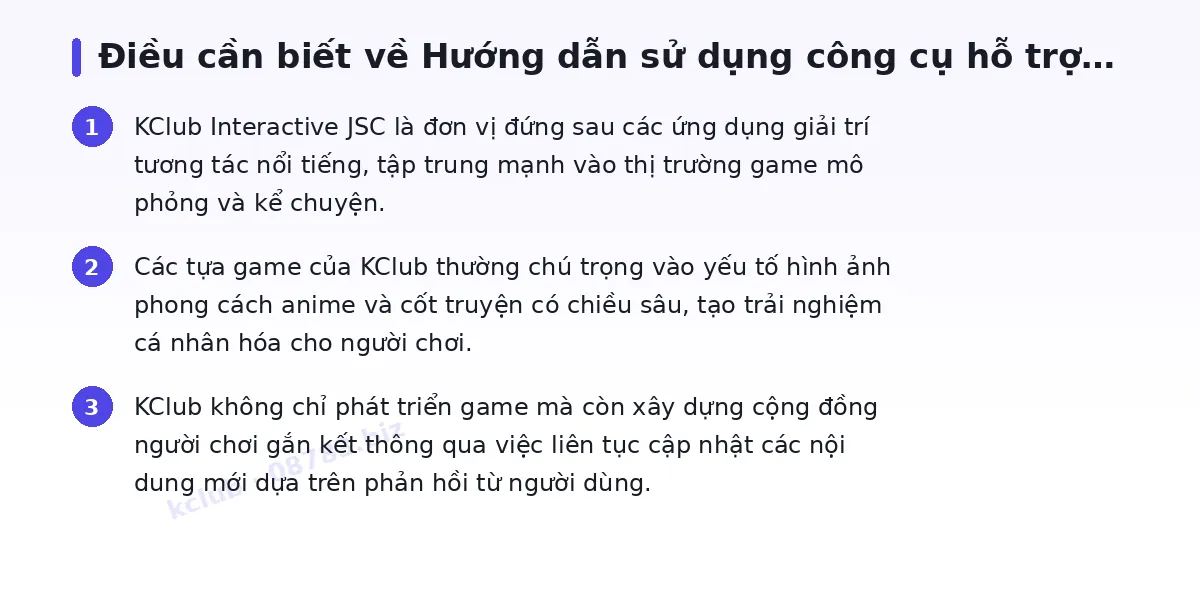 Những điều cần biết về kclub