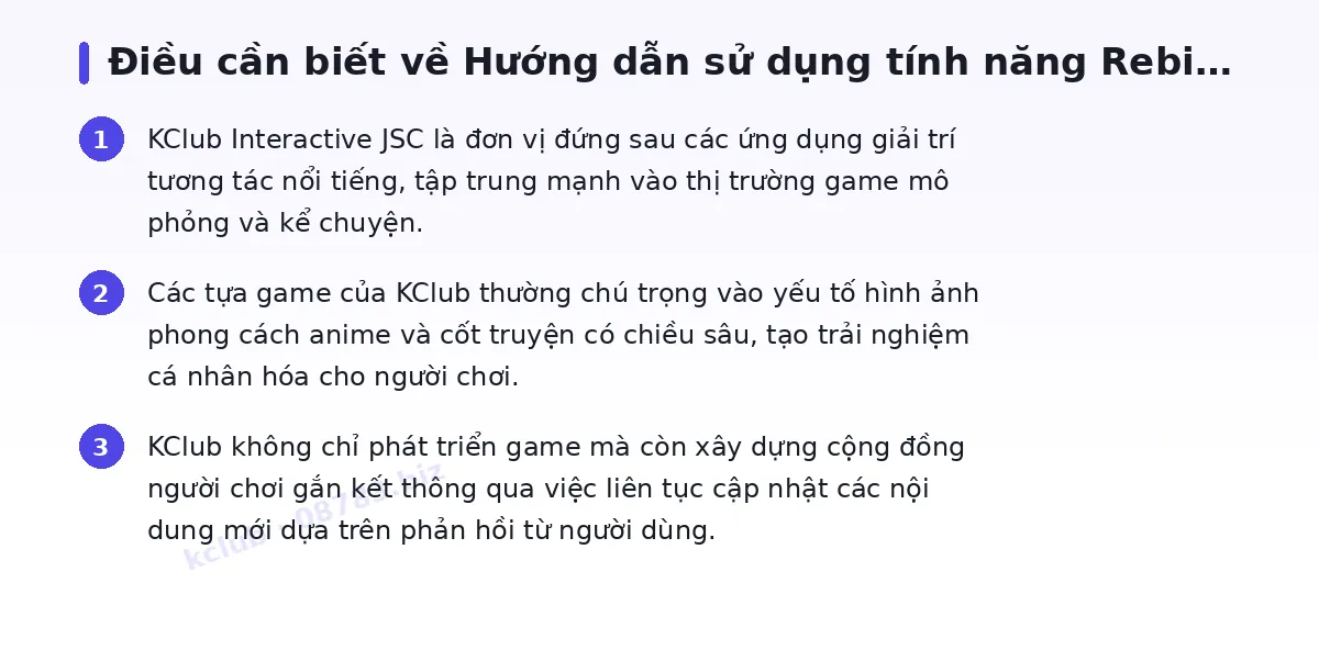 Những điều cần biết về kclub
