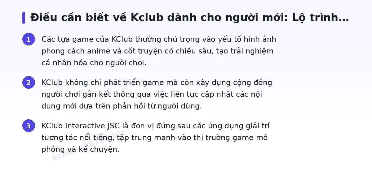 Những điều cần biết về kclub