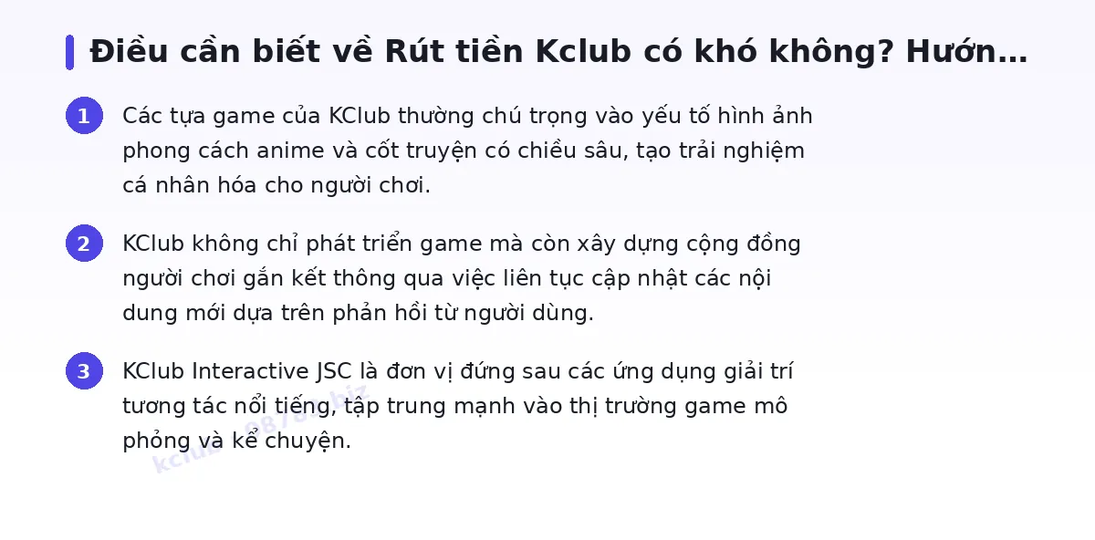 Những điều cần biết về kclub