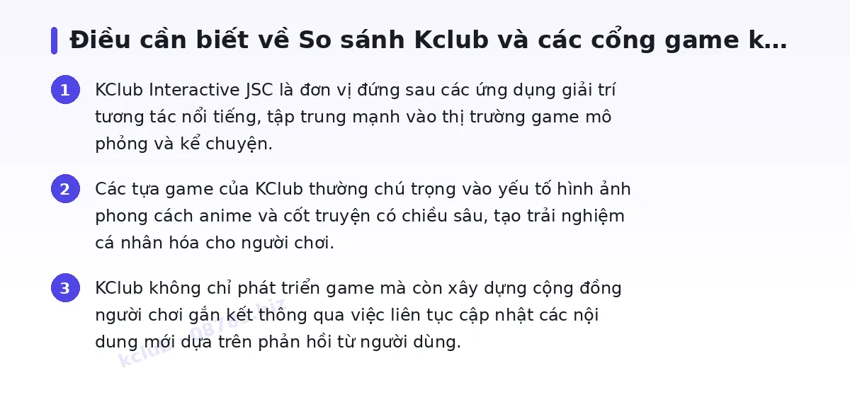 Những điều cần biết về kclub