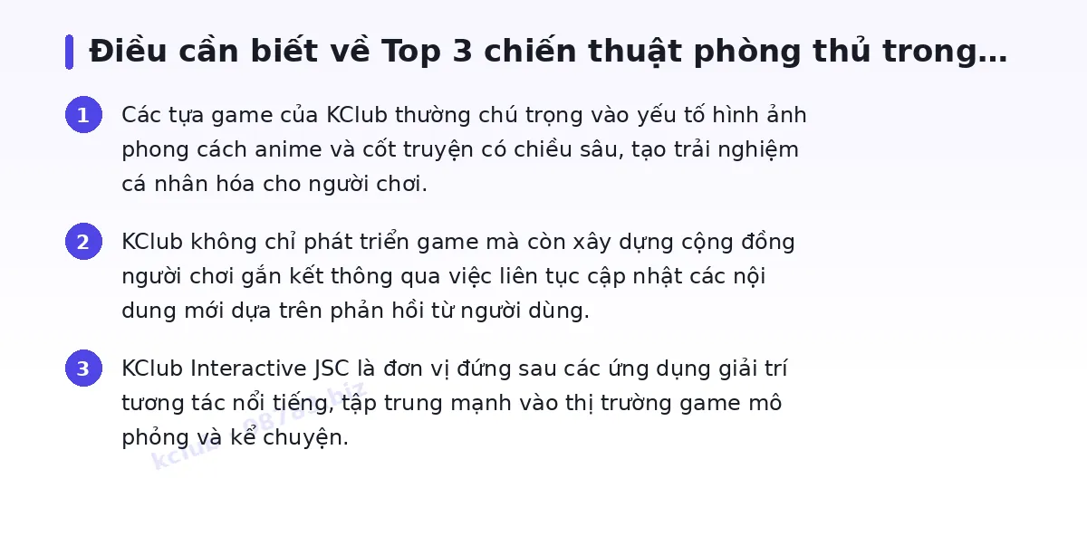 Những điều cần biết về kclub