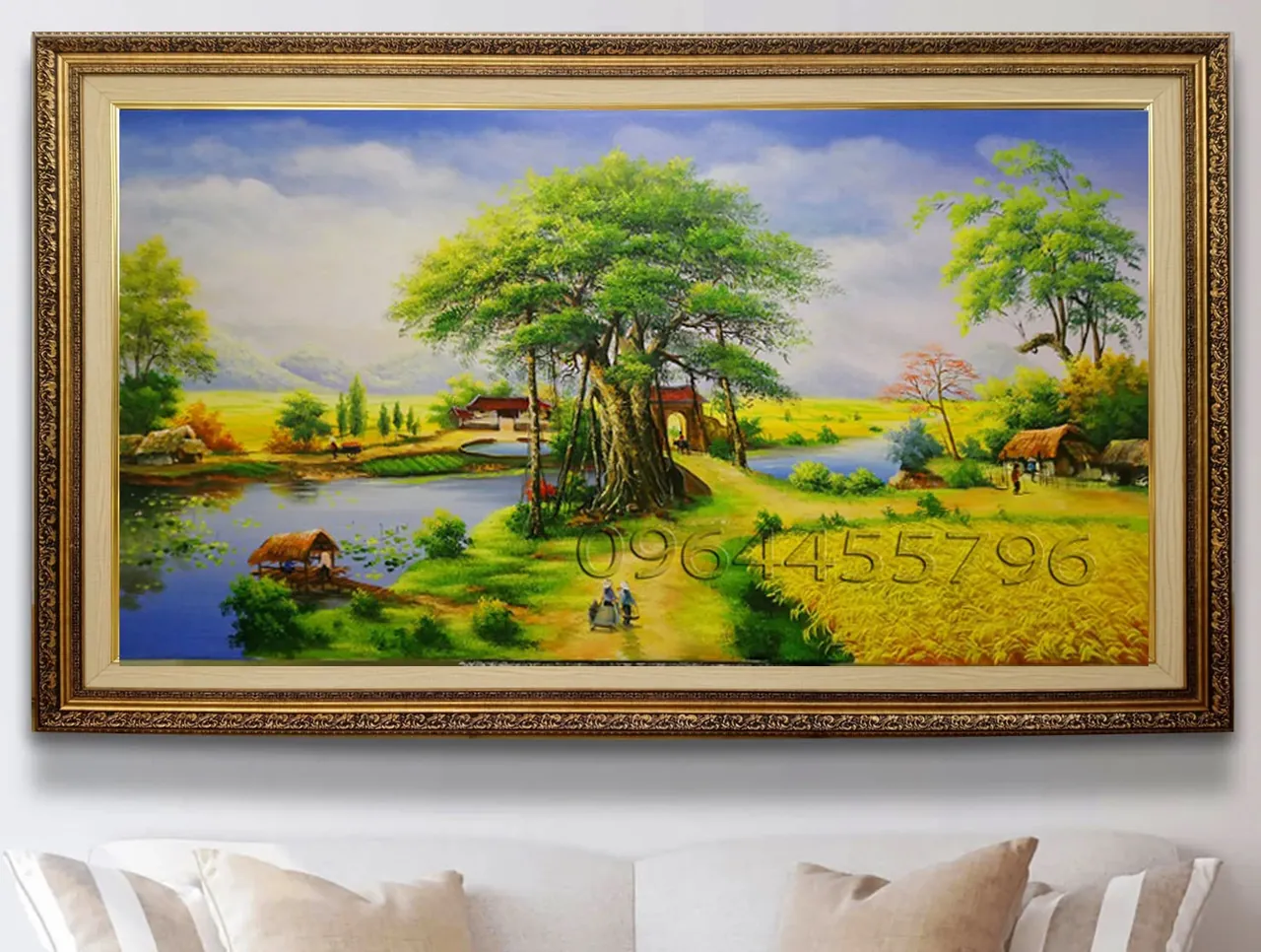 Tuyển tập 100+ tranh đồng quê đẹp nao lòng · ảnh 1